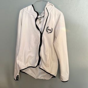 PINK Victoria’s Secret White Zip Up